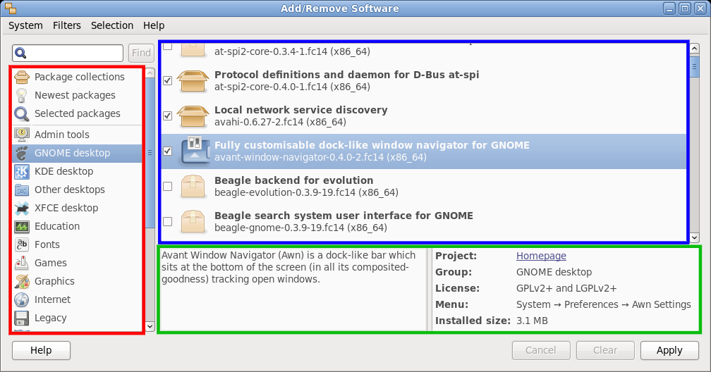 gpk-application Listings screenshot